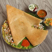 Traditional Indian breakfast plate